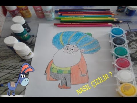 TRT Çocuk Nasrettin Hoca Çizimi ve Boyama l Nasıl Çizilir ? l Çocuklar İçin Boyama Videoları