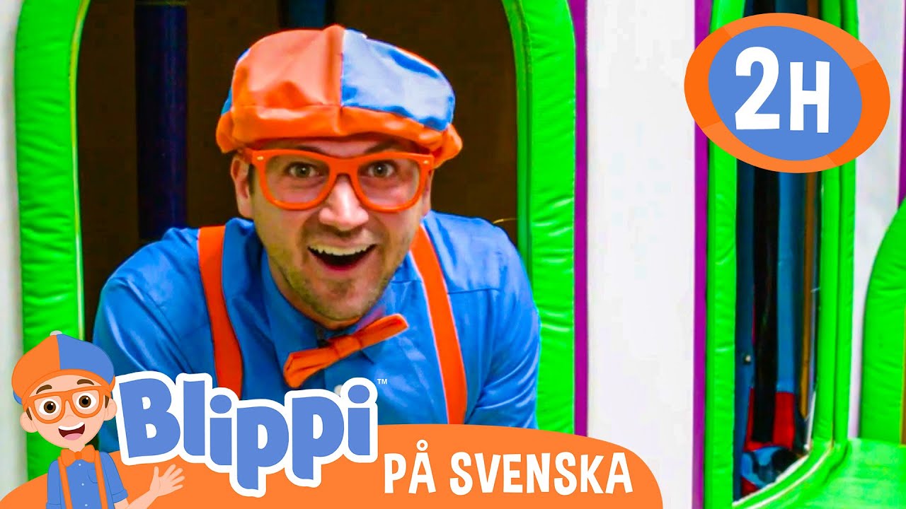 Lära sig med Blippi på Amy's Playground | @BlippiSvenska | Pedagogiska videor för barn