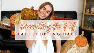 DECORATE FOR FALL WITH ME! Huge Fall Haul + Vlog!
