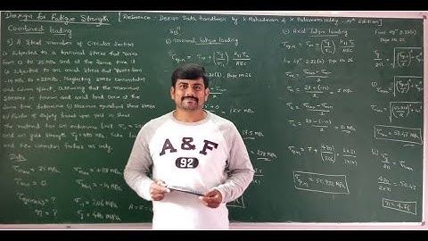 23- Problem on analysis of combined axial and torsional fatigue loading- Module 2- DME_1 by GURUDATT