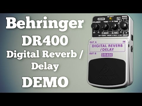 behringer-dr400-digital-reverb/delay-demo