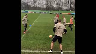 Training under Erik ten Hag looks intense