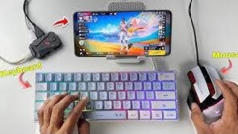 Playing Minecraft With keyboard and mouse in Mobile!