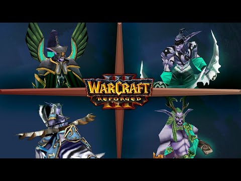 Видео: ГЕРОИ НОЧНЫХ ЭЛЬФОВ - Warcraft 3 : Reforged - гайд варкрафт 3 за ночных эльфов