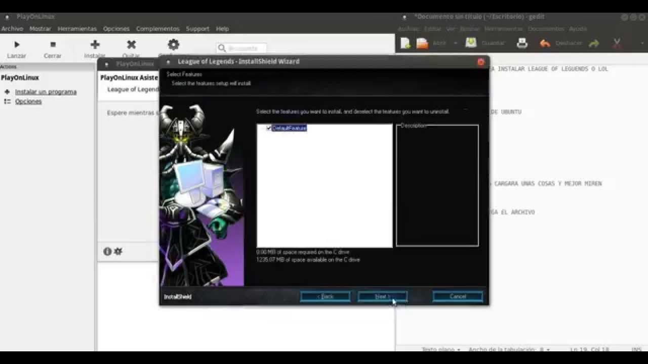 Como instalar lol league of legends en ubuntu linux YouTube