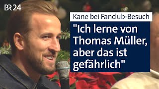 Harry Kane at the FC Bayern fan club Mietraching Christmas party | Abendschau | BR24