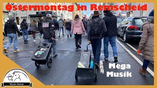 Mega Musik & gute Stimmung beim Spaziergang in Remscheid für die Grundrechte am Ostermontag & Sonne