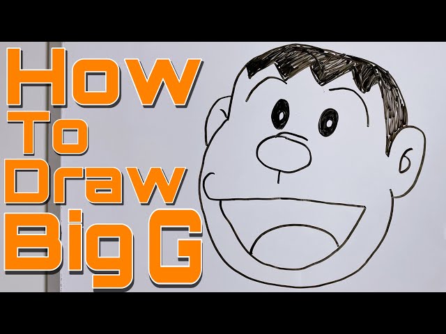 簡単 ジャイアンの書き方 一緒に描いてみよう ドラえもん How To Draw Big G Youtube