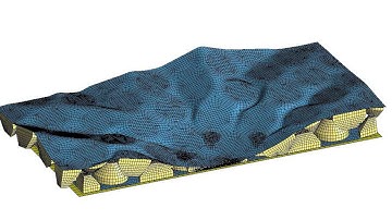 LS-DYNA Impact of nested foam blocks