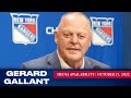 New York Rangers: Gerard Gallant Postgame Media Availability | Oct. 17, 2022