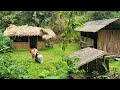 The girl returned to visit her old house, located in a remote place in the middle of the forest.