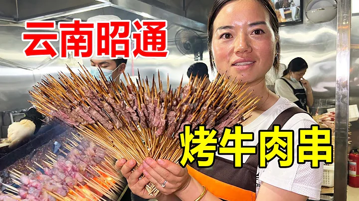 雲南昭通美女賣牛肉小串，每天烤2萬串，用掉牛肉200多斤，太火爆【麥總去哪吃】 - 天天要聞
