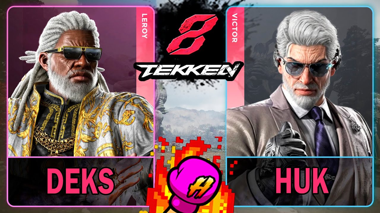 Tekken 8 Deks (LEROY) VS Huk (VICTOR)🥊 鉄拳8🥊4K 60ᶠᵖˢ🥊T8🥊TK8 