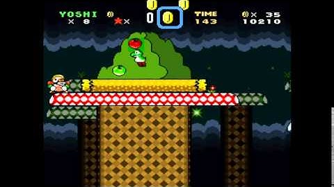 SMW Custom Level: Bullet Bill Heaven/Rainbow Shroom