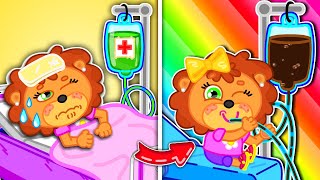 No No, Lucky Got Sick! Funny Stories for Kids About Magic Tricks | Lion Family | Cartoon for Kids