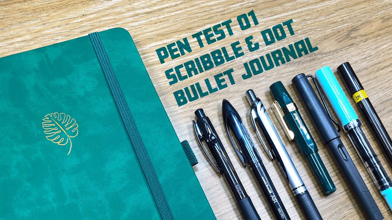 Bullet journal pen test