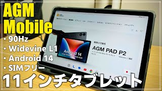 特別クーポン配布中！【レビュー】高コスパで大迫力のサウンド！ 「AGM PAD P2」タブレットを紹介！ Android 14 Widevine L1対応 で各社動画配信サービスも快適