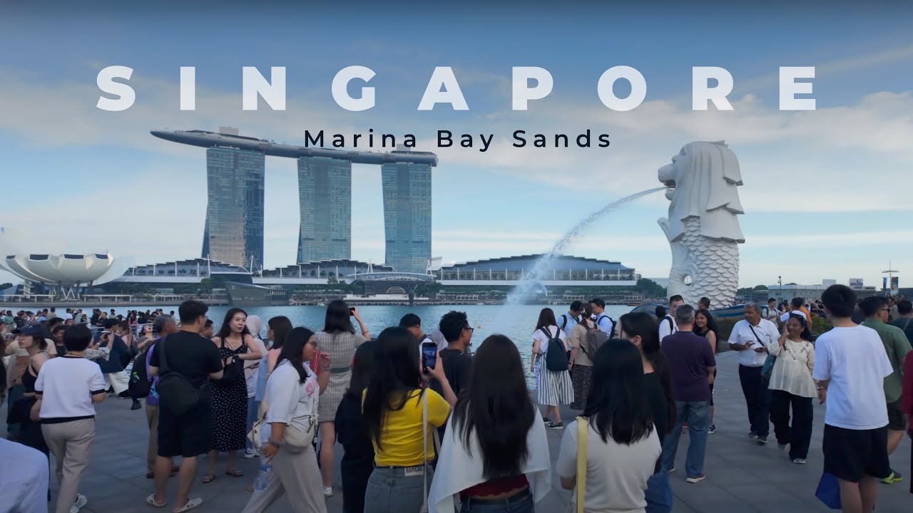 Singapore’s Marina Bay Sands & Merlion Park: A Must-See Walking Tour | 4K UHD