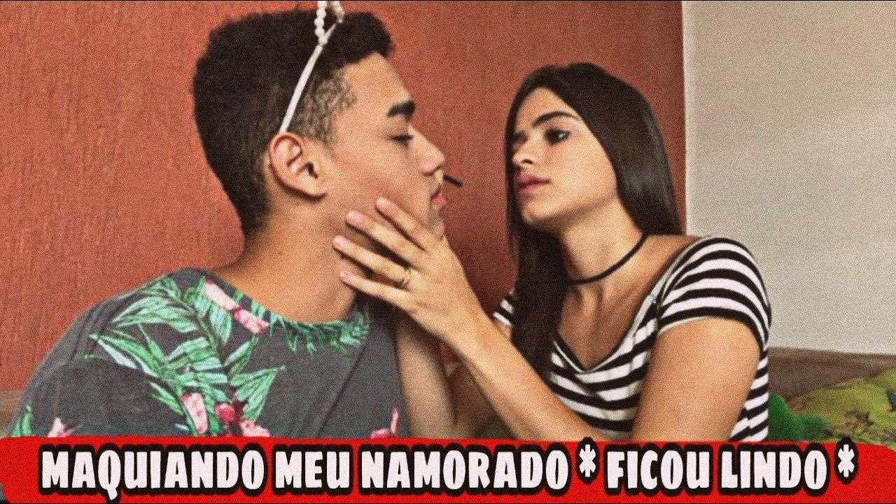 Maquiando meu namorado * ficou lindo *