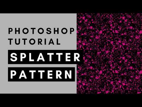 Paint Splatter Pattern Photoshop Tutorial