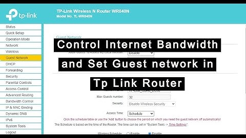 Control your internet speed /Set Bandwidth/Dual SSID/Guest Wifi Network In TP Link Router at Home