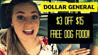 Dollar General $3 off $15 | FREE Rachael Ray Dog Food!