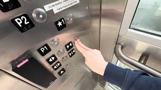 Schindler 330A HT Hydraulic Elevator at Puyuallup City Hall Parking Garage in Puyallup WA,