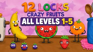 12 Locks Crazy Fruit All Levels 1, 2, 3, 4, 5 Gameplay Walkthrough screenshot 5