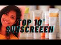 best top 10 sunscreen in india 🔥🌤️: swatches of all the sunscreen : must have☀️