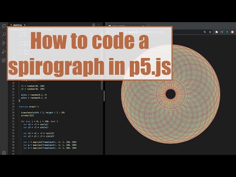 How to code a spirograph in p5.js | Coding Project #2