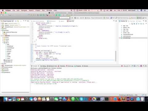 deployer une application node.js sur bluemix avec eclipse