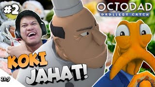LARIII!! KITA MAU DI JADIIN SUSHI!!! Octodad Part 2 [SUB INDO] ~Suami Takut Istri!!