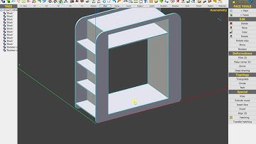 [Pytha] Dựng mẫu tủ sách thư viện độc đáo trong Pytha