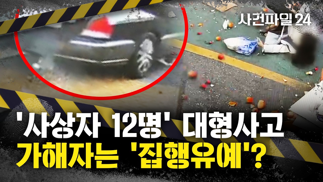 [사건파일24] '12명 사상' 깨비시장 승용차 돌진 사고 가해자, 금고 2년·집행유예 3년 왜?