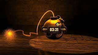 10-Minute Gold Bomb Timer 💣✨ | Silent Countdown + Start Alert + Fuse Burn + Final Blast