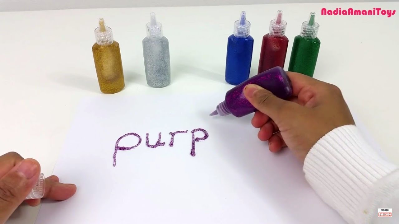 girls like you Learn Colors With Glitter Squeezy Pens | Children Toddlers Kids Colours Education | Color Lesson 4