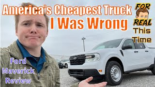 The Cheapest Truck in America | For Real This Time | Ford Maverick XL Review