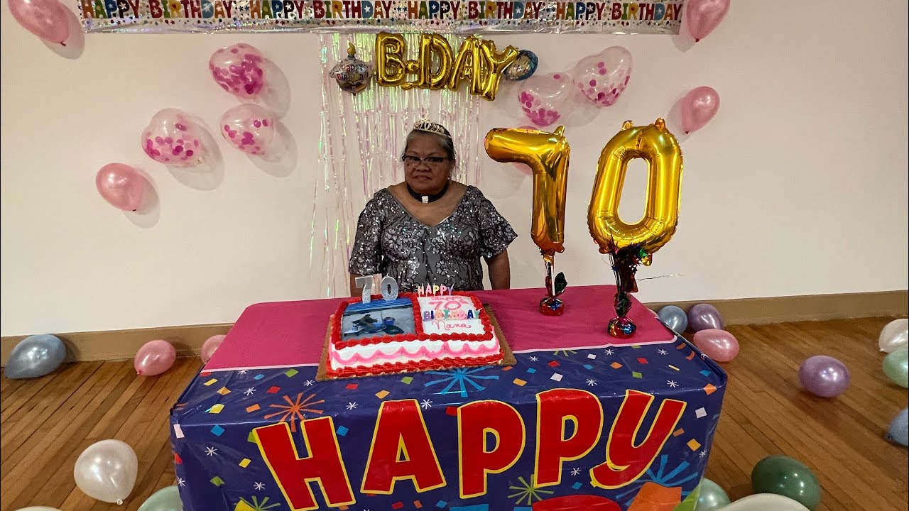 Surprised 70th Birthday of mama at her church! - YouTube