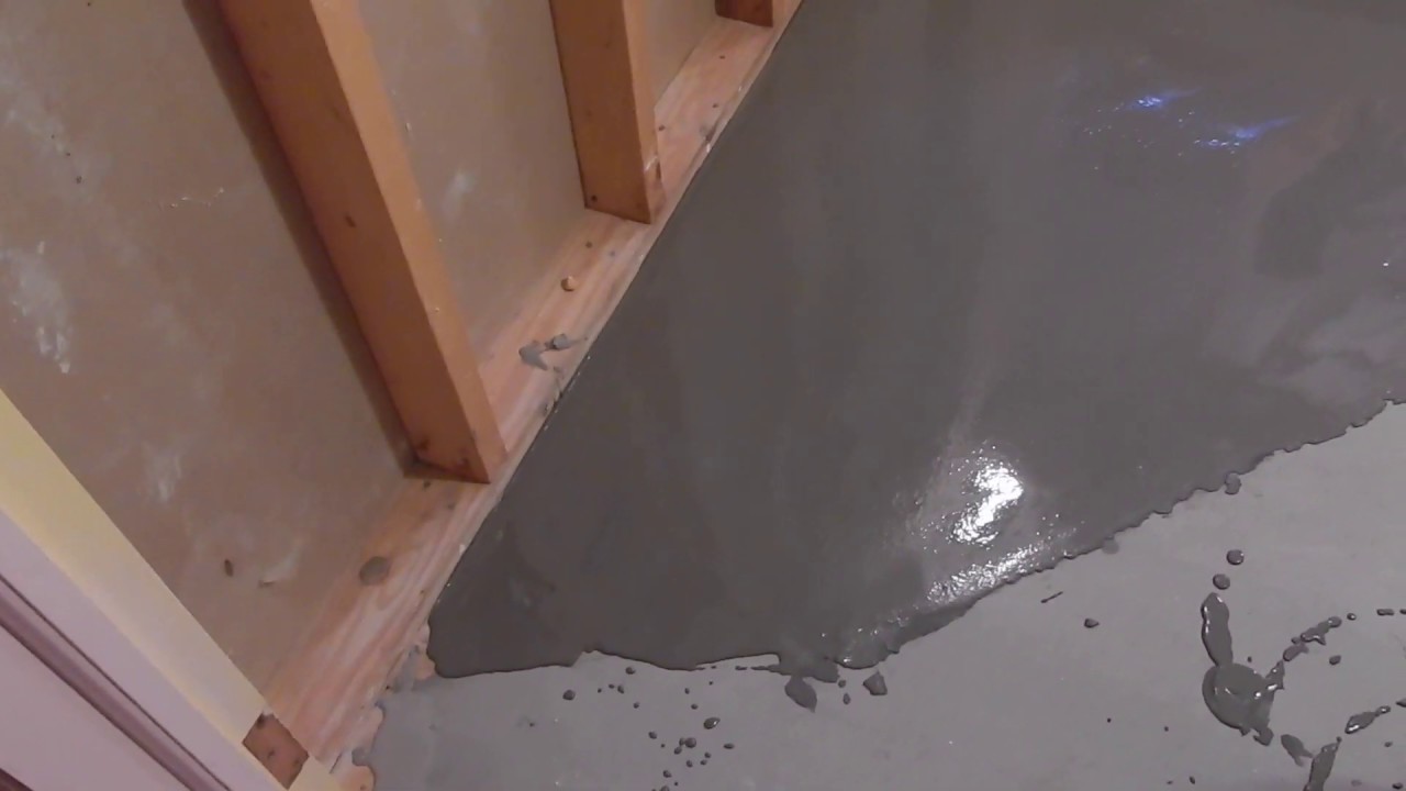 Measuring Floor Variations Applying Floor Leveler Youtube