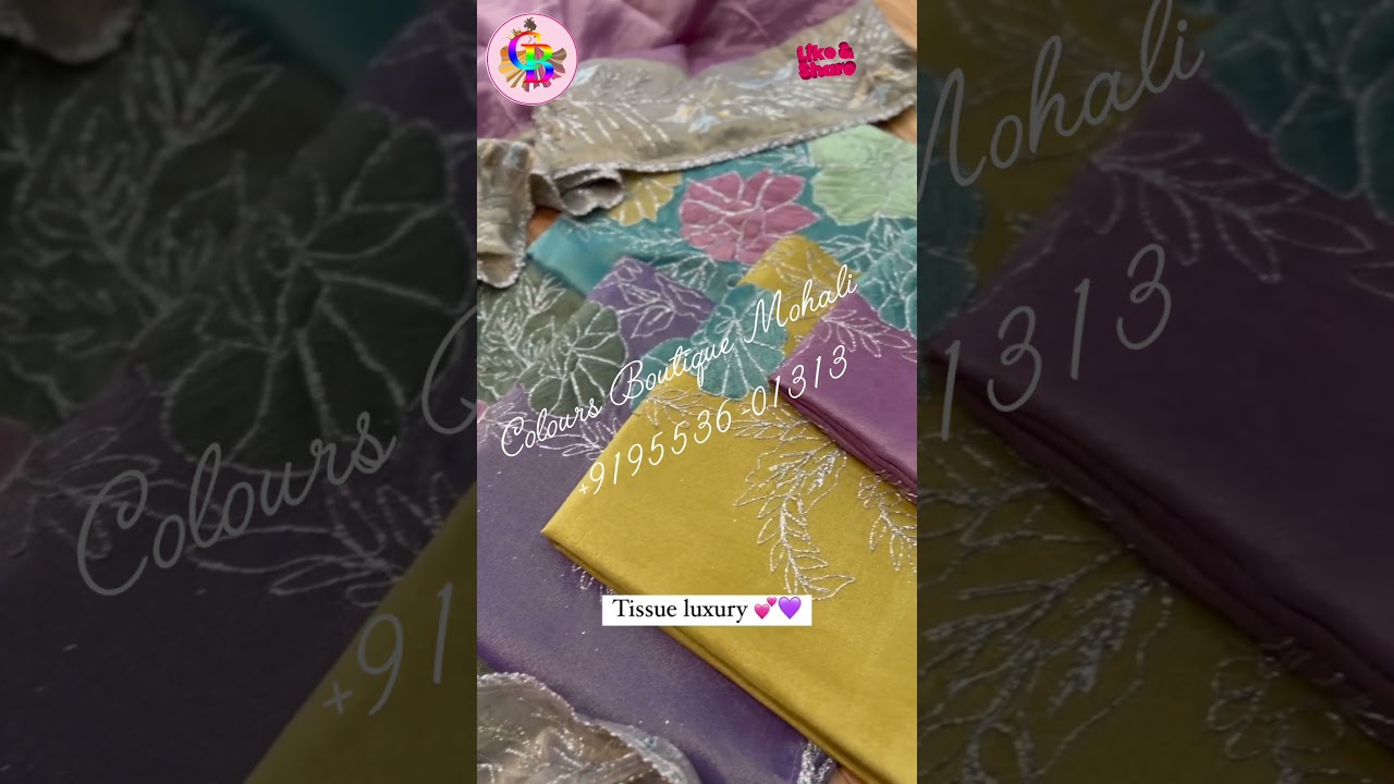 Summer Party Wear Collection, Unstitched 3 Piece Suits With Embroidery,  