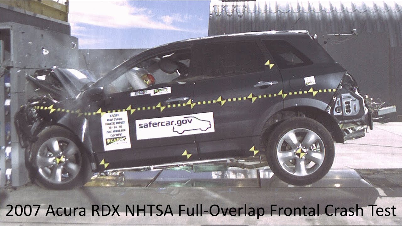 2007-2012 Acura RDX NHTSA Full-Overlap Frontal Crash Test 