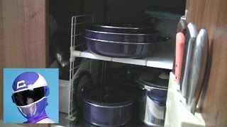 キッチンのシンク下のゴチャゴチャを解消！（アイリスオーヤマ・シンク下収納棚USD-1V）