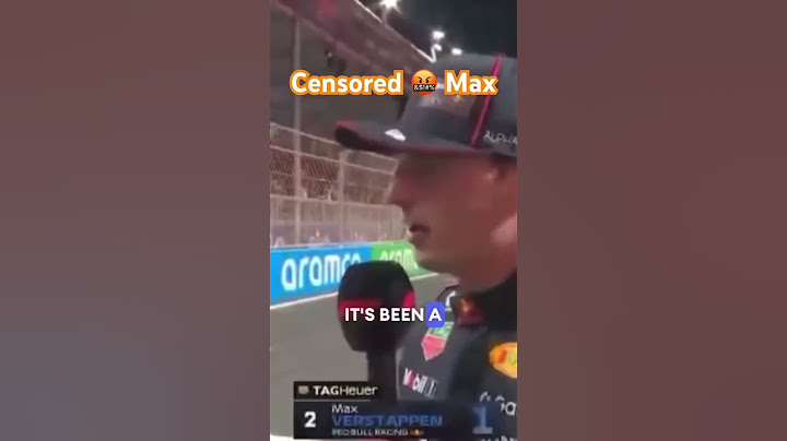 Is Max Verstappen Being Censored 🤬