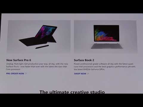 Microsoft Surface Pro 6 / Surface Laptop 2 / Surface Studio 2 Preview!