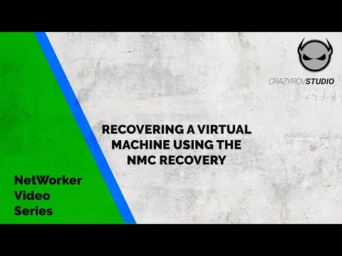 Recovering a virtual machine using the NMC Recovery wizard