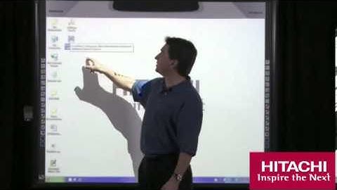 Hitachi StarBoard  Launch Software and Calibrate IWB1 FLV