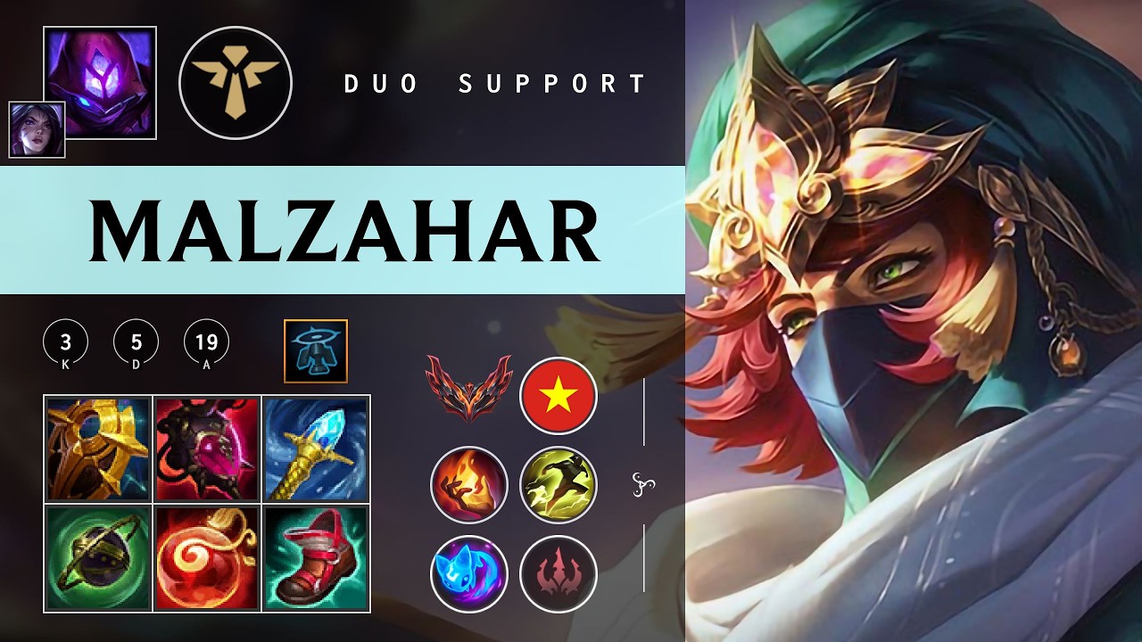 Malzahar Support vs Brand - VN Grandmaster Patch 26.03