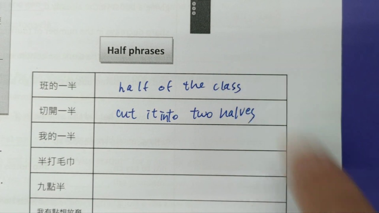 how to use the word half and halves YouTube