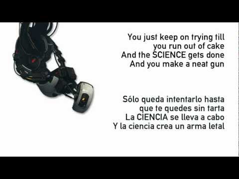 Portal - Still Alive (Lyrics - Subtitulado en español e inglés) ᴴᴰ
