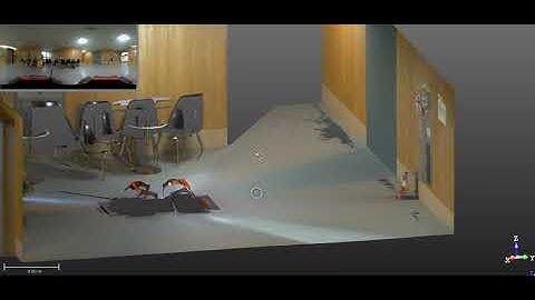 Mobile scan with rover, Trimble TX8 for indoor